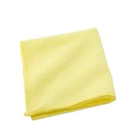 Victoria Bay Cleaning Cloth 16X16 IN Microfiber Yellow Square 24/Pack