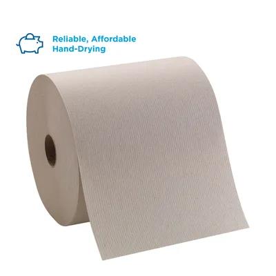 Pacific Blue Basic Roll Paper Towel 7.875IN X800FT 1PLY Kraft Paper Kraft Hardwound 4800 Sheets/Case 40 Cases/Pallet