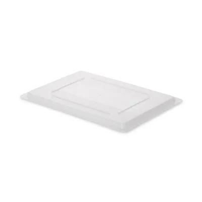 Food Tote Box Lid 26X18 IN White HDPE Food Safe 6/Case