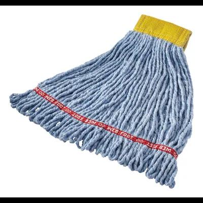Web Foot® Mop Small (SM) 16 OZ Blue Cotton Synthetic Blend Shrinkless 5IN Headband 1/Each