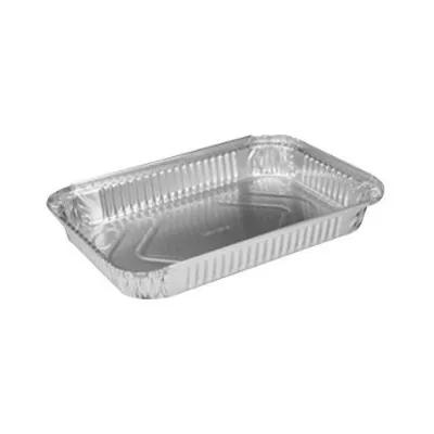 Take-Out Container Base 12.125X8.125X1.5 IN Aluminum Silver Oblong 250/Case