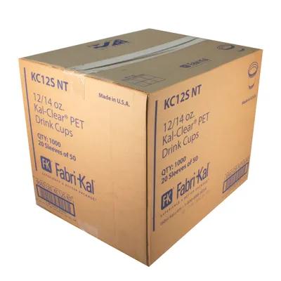 Kal-Clear Cold Cup Squat 12-14 OZ PET Clear 1000/Case