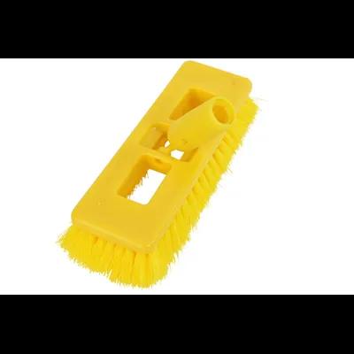 Floor Scrub Brush Plastic Yellow Rectangle 1/Each