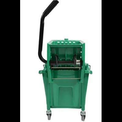 Mop Bucket & Wringer 35 QT Plastic Green Side Press 1/Each