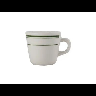 Green Bay Coffee Cup 7 OZ Porcelain Eggshell Low Tall 36/Case