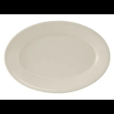 Reno Platter 15.75X11 IN China Eggshell Oval Wide Rim 6/Case