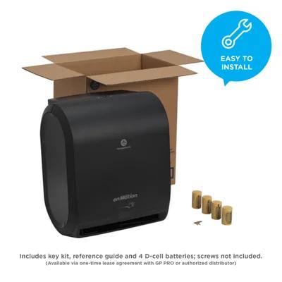 enMotion® Paper Towel Dispenser 15.063X10.063X18.125 IN Wall Mount Black Touchless Automatic 1/Case