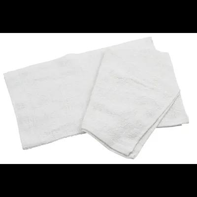Bar Towel 16X19 IN Cotton Blend (70% Cotton, 30% Polyester) White Rectangle 12/Dozen