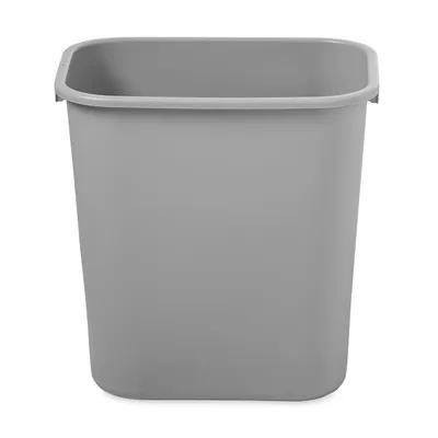 Trash Can 14.5X10.5X15 IN 7 GAL 28 QT Gray Rectangle Resin Deskside 1/Each