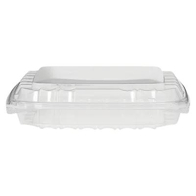 Dart® ClearSeal® Take-Out Container Hinged  8.3X8.3X2 IN OPS Clear Square Shallow 125 Count/Pack 2 Packs/Case