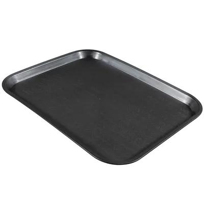 Fast Food Tray 16.125X12X0.75 IN PP Black Rectangle 1/Each