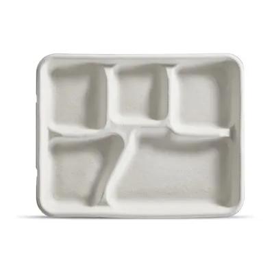 Savaday® Cafeteria & School Lunch Tray 8X10X1 IN 5 Compartment