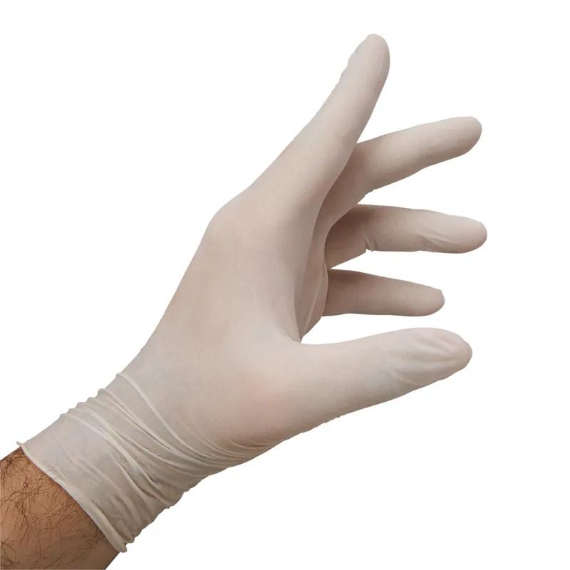 Victoria Bay General Purpose Gloves Large (LG) Ivory Latex Disposable Powdered 100 Count/Pack 10 Packs/Case