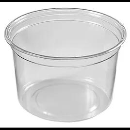 Deli Container Base 16 OZ Plastic Clear 750/Case