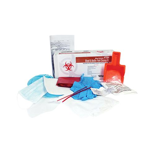Impact® Pro-Guard® Bloodborne Pathogen Cleanup Kit Red White Without Disinfectant 1/Each