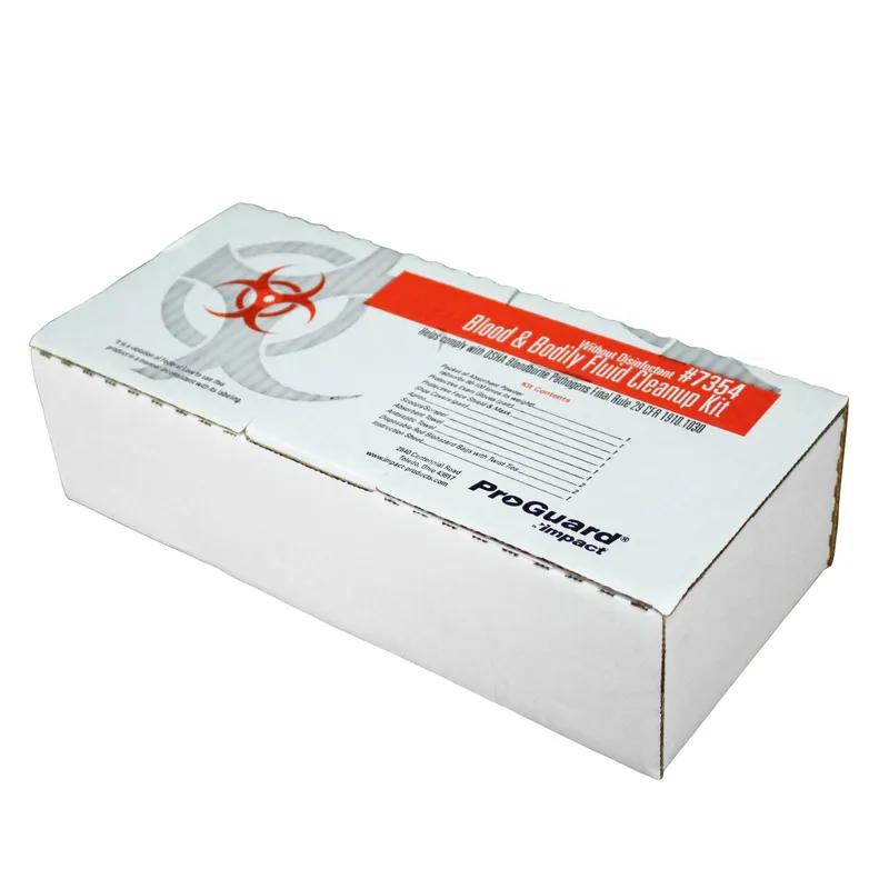 Impact® Pro-Guard® Bloodborne Pathogen Cleanup Kit Red White Without Disinfectant 1/Each