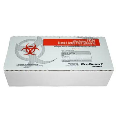 Pro-Guard® Bloodborne Pathogen Cleanup Kit Red White Without Disinfectant 1/Each