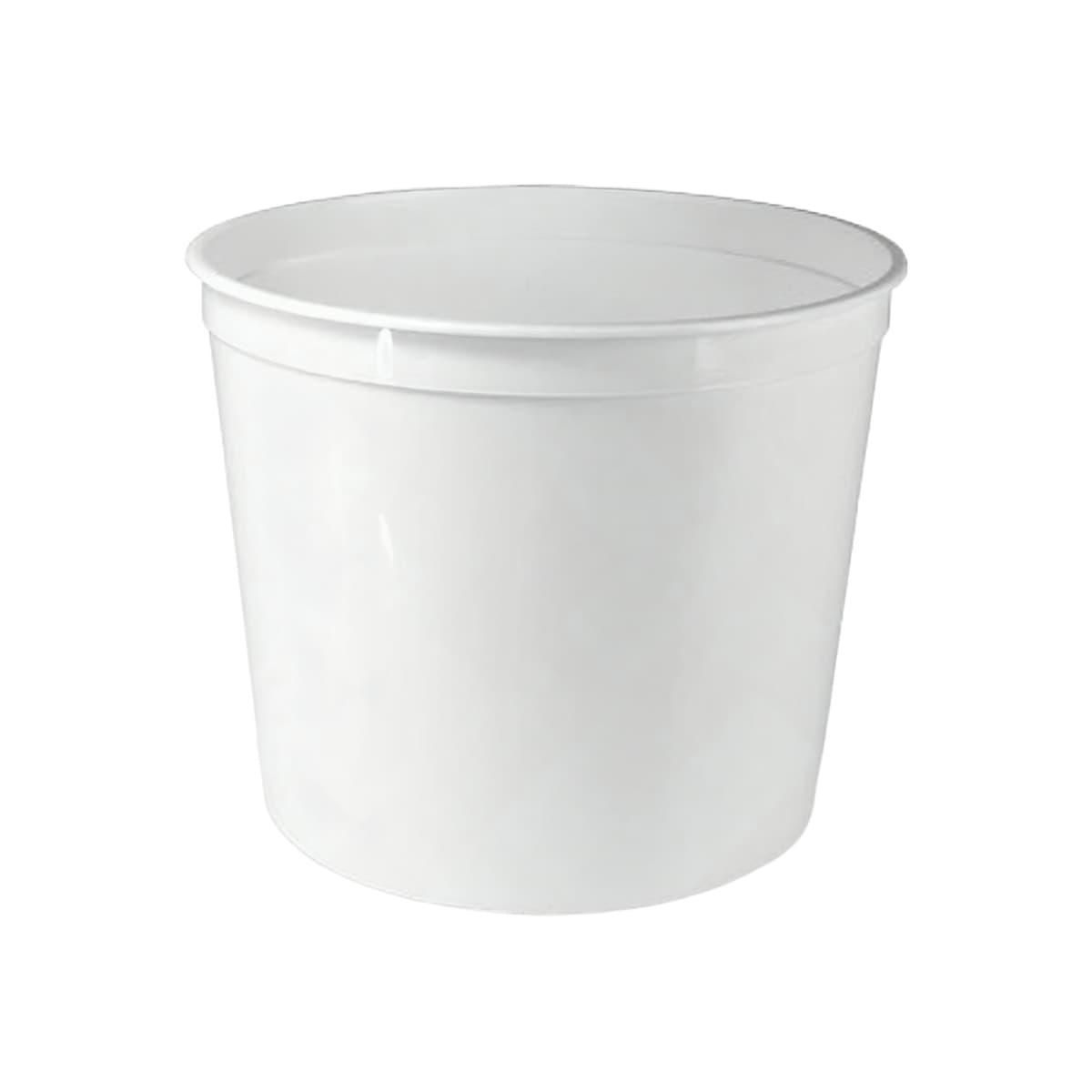 Deli Container Base 64 OZ HDPE White Round 200/Case