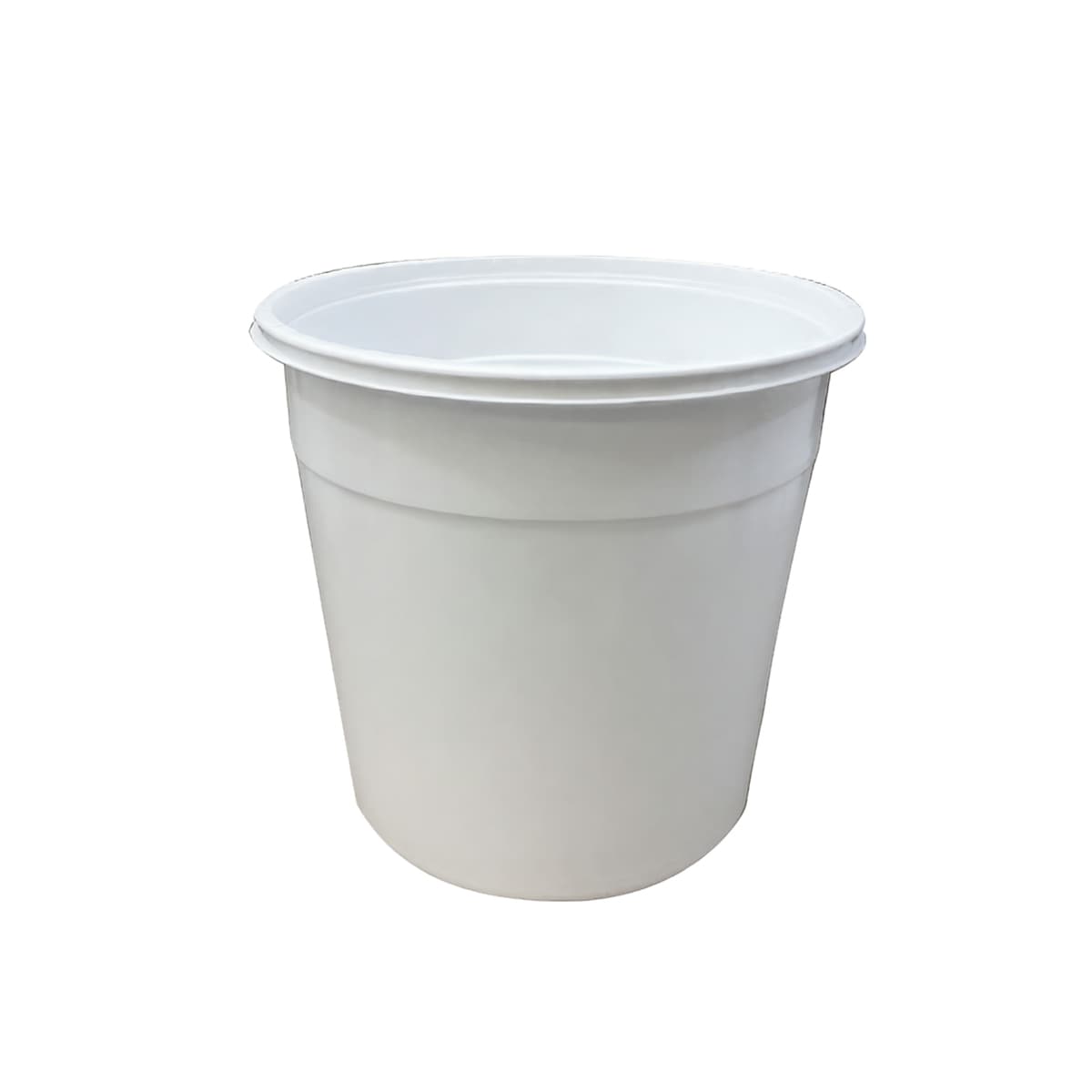 Bucket & Tub Base 168 OZ HDPE White Round 100/Case