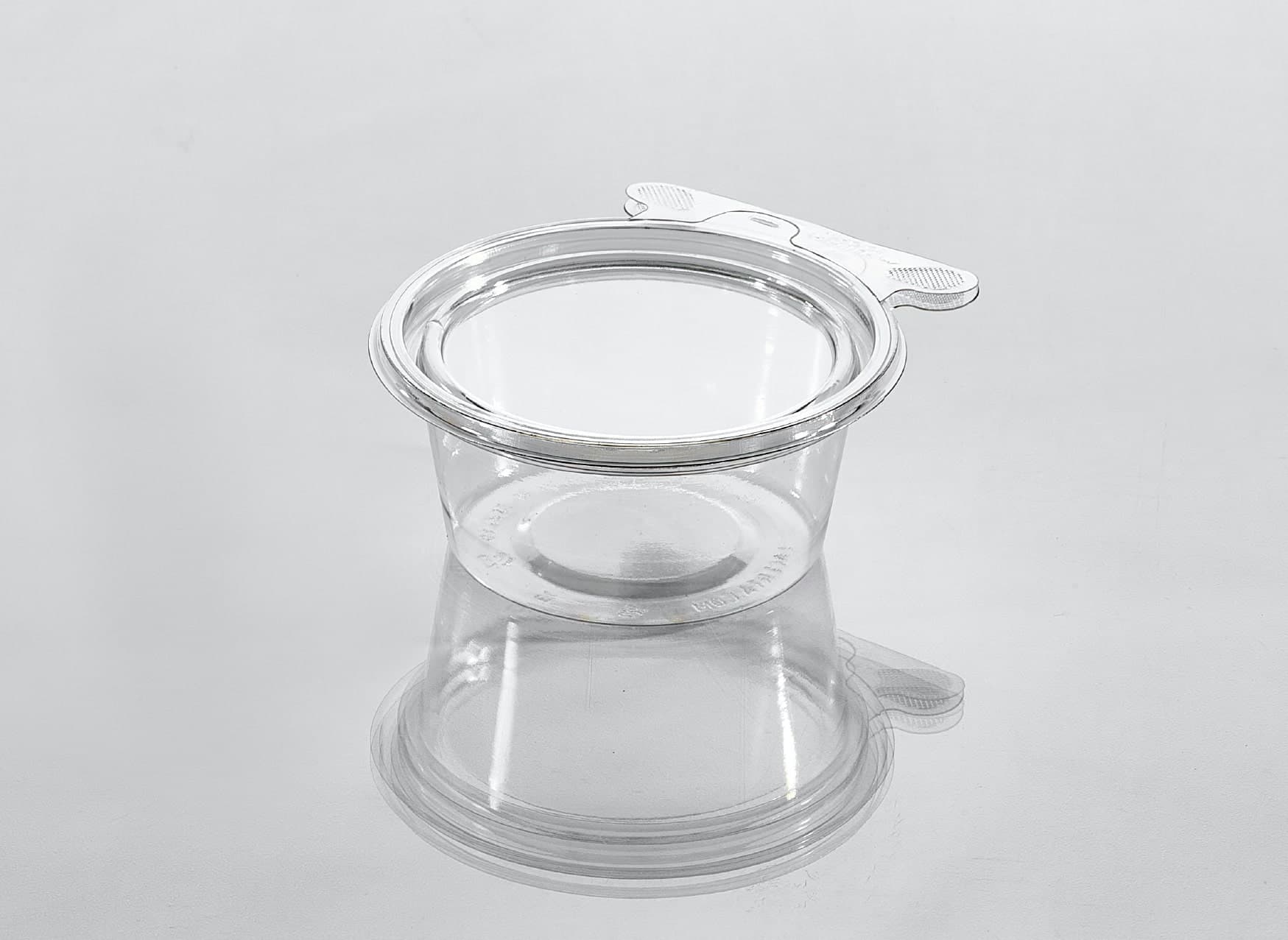 Fresh N' Sealed® Parfait Dessert Container Hinged With Flat Lid 5 OZ PET Clear Round 260/Case