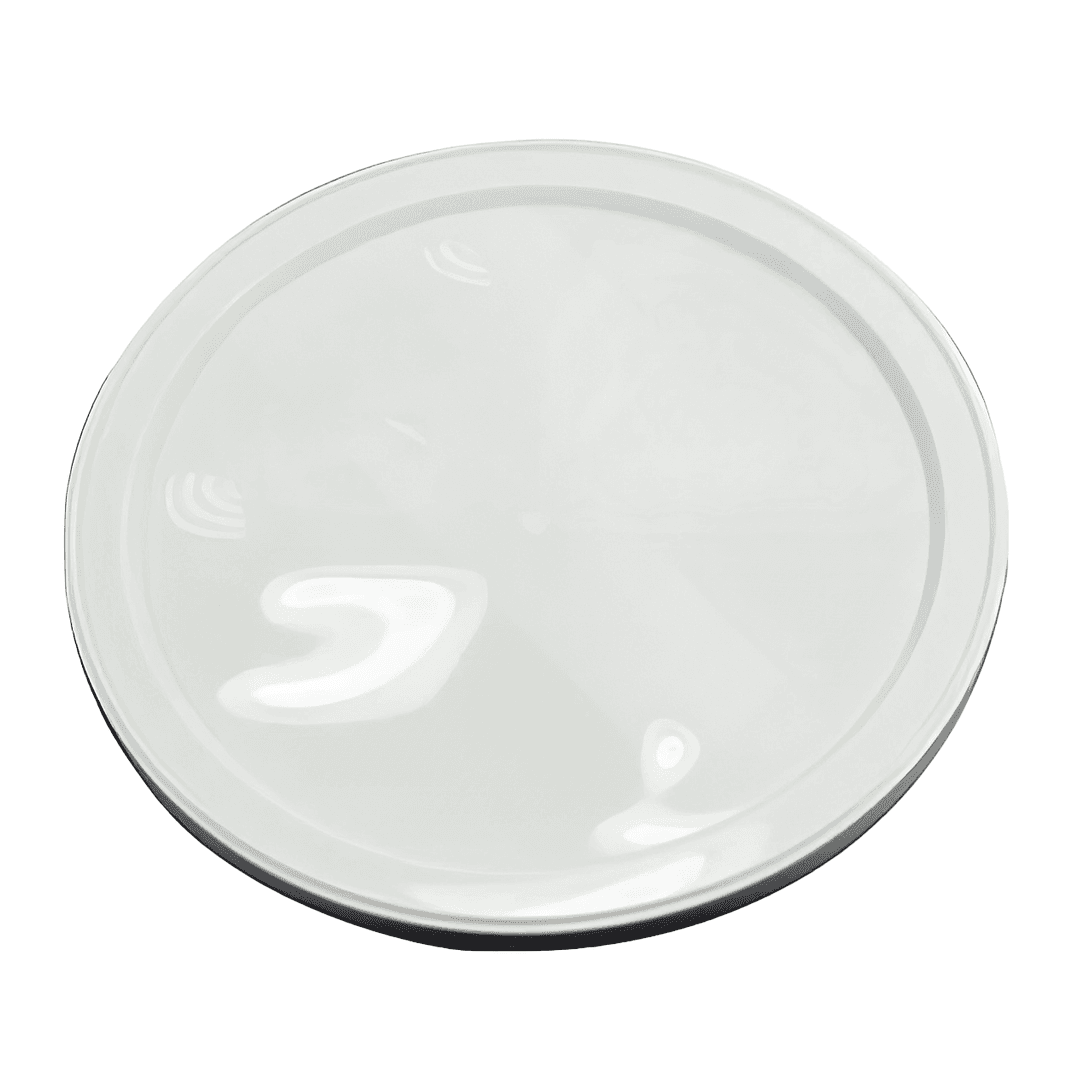 Lid 6.5 IN LLDPE White Round For 64-128 OZ Container Unhinged 200/Case