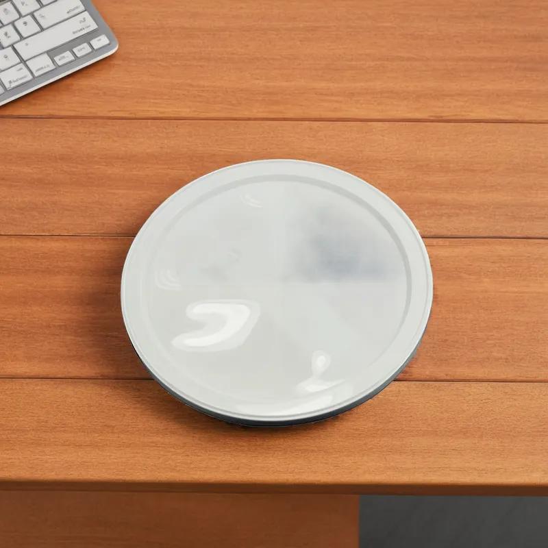 Lid 6.5 IN LLDPE White Round For 64-128 OZ Container Unhinged 200/Case