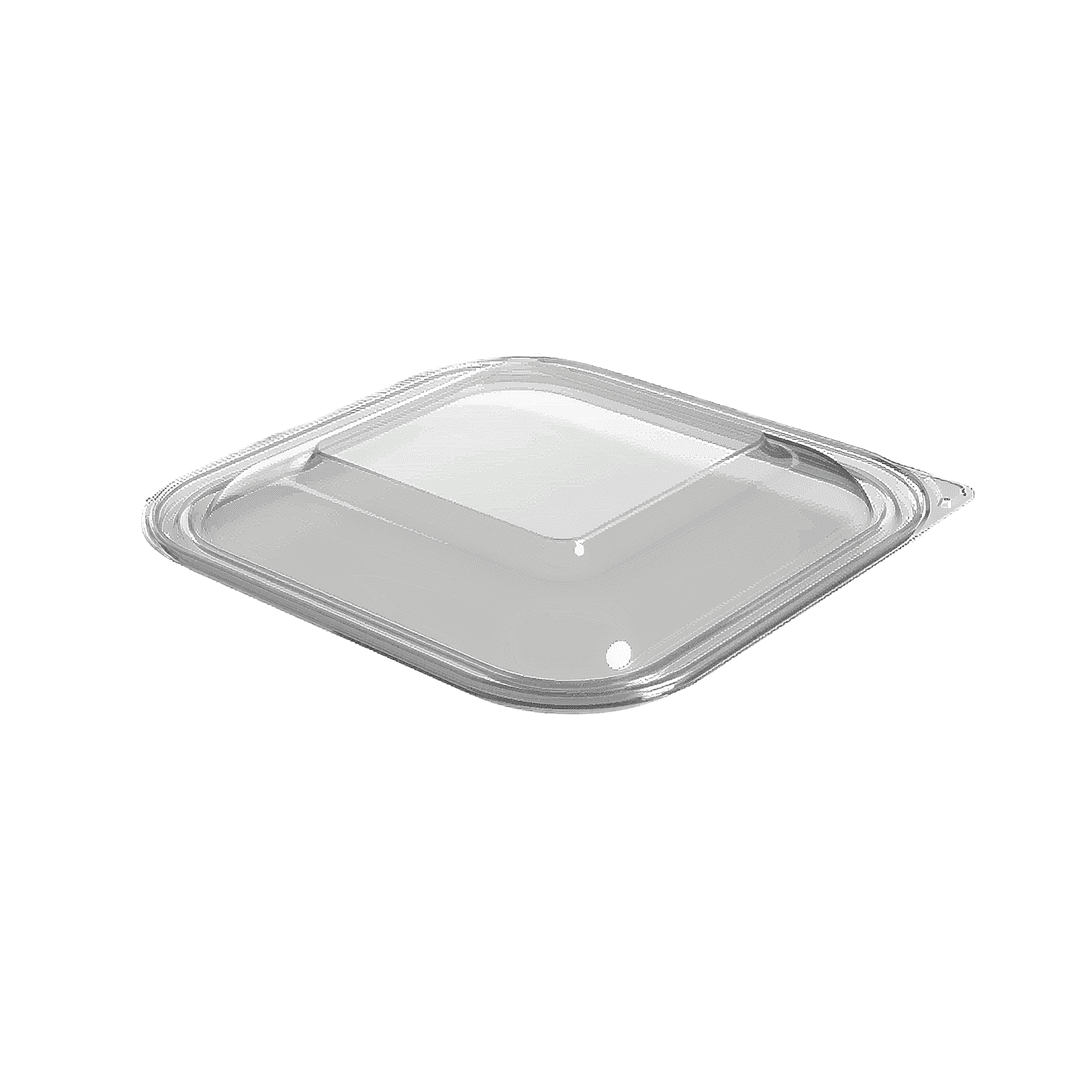 Thermosource Tooling Lid Dome 10.25X10.25X0.5 IN PET Clear Square For Container 200/Case