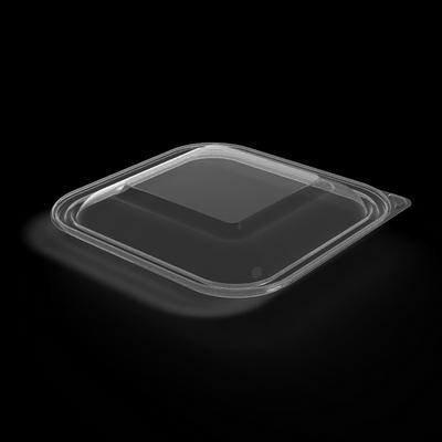 Lid Dome 10.25X10.25X0.5 IN PET Clear Square For Container 200/Case