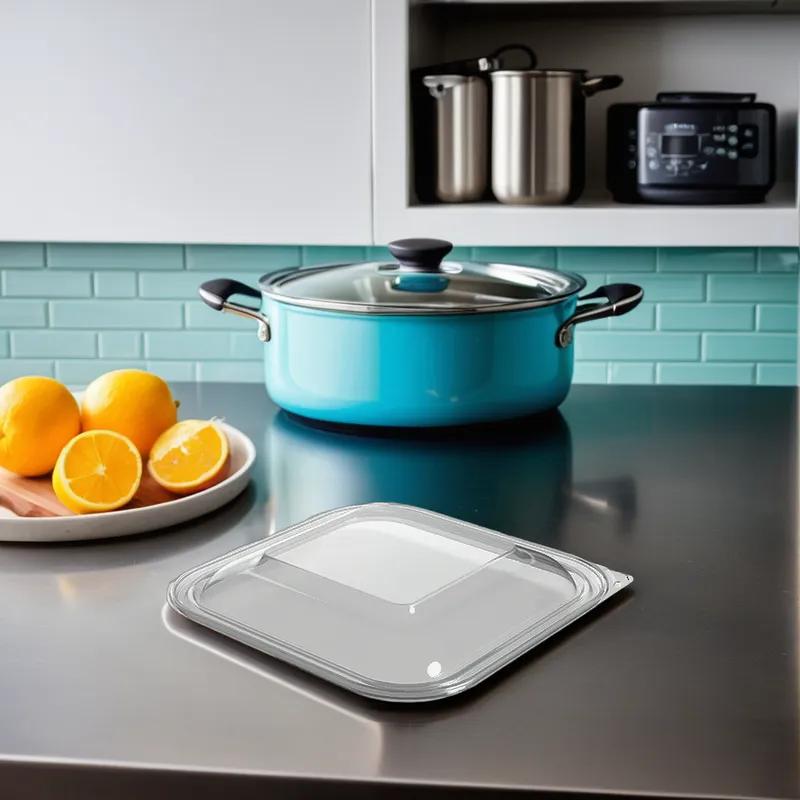 Thermosource Tooling Lid Dome 10.25X10.25X0.5 IN PET Clear Square For Container 200/Case