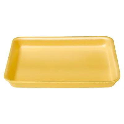 8HL Meat Tray 8X10X1.17 IN Polystyrene Foam Deep Yellow Rectangle Heavy 400/Case