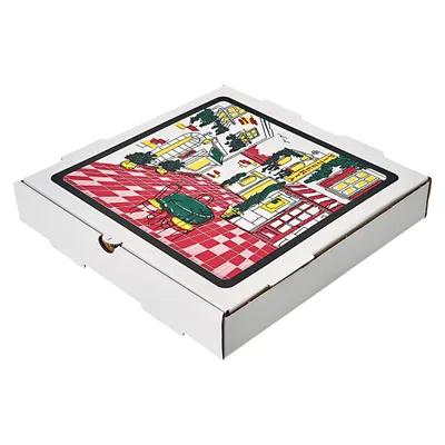 Pizza Box 12X12 IN Corrugated Cardboard White Stock Print 50/Bundle