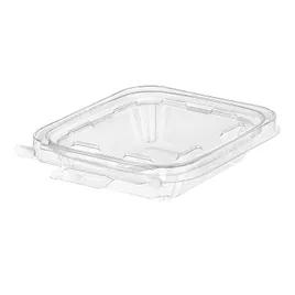 Safe-T-Fresh® Deli Container Hinged With Flat Lid 6 OZ RPET Clear Square 240/Case