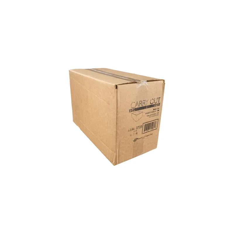 Take-Out Box Tuck-Top 6X3.875X2.25 IN Paper White Rectangle 250/Case