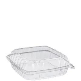 Dart® ClearSeal® Cold Take-Out Container Hinged Large (LG) 8.825X9.3X3 IN PET Clear Square 100 Count/Pack 2 Packs/Case