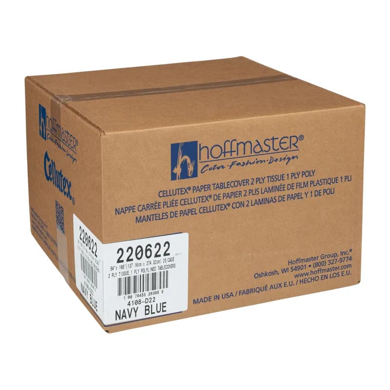 Table Cover 54X108 IN Paper Poly Blend Blue 25/Case