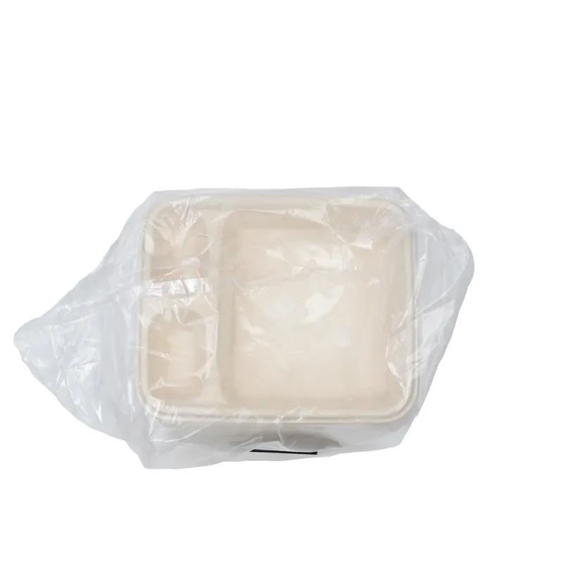 Conserveware Take-Out Container Base 7X9 IN Sugarcane White Rectangle 500/Case