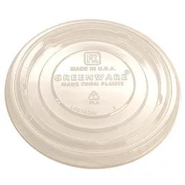 Greenware® Lid Flat 4X0.3 IN PLA Clear For 16-24 OZ Cold Cup No Hole 1000/Case