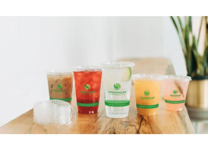 Greenware® Lid Flat 4X0.3 IN PLA Clear For 16-24 OZ Cold Cup No Hole 1000/Case