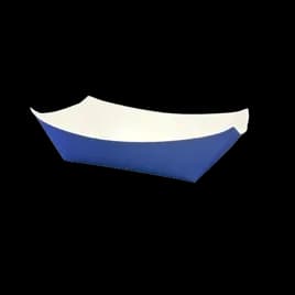 Food Tray 3 LB Paper Blue Rectangle 500/Case