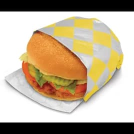 Bagcraft® Foil Sheets 10.5X13 IN Foil-Lined Paper Yellow Check 2000/Case