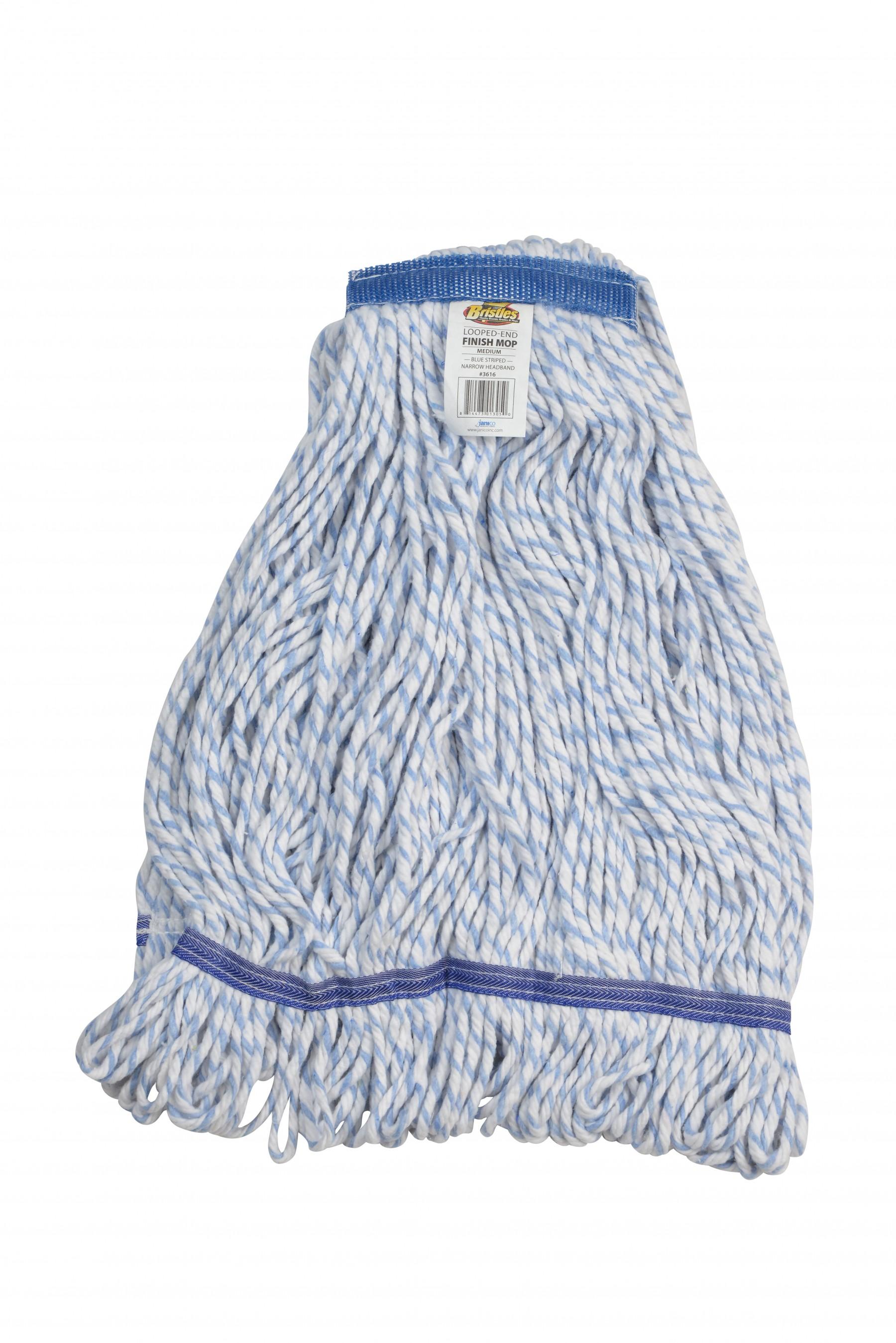 Finish Applicator Mop Medium (MED) Blue White 1/Each