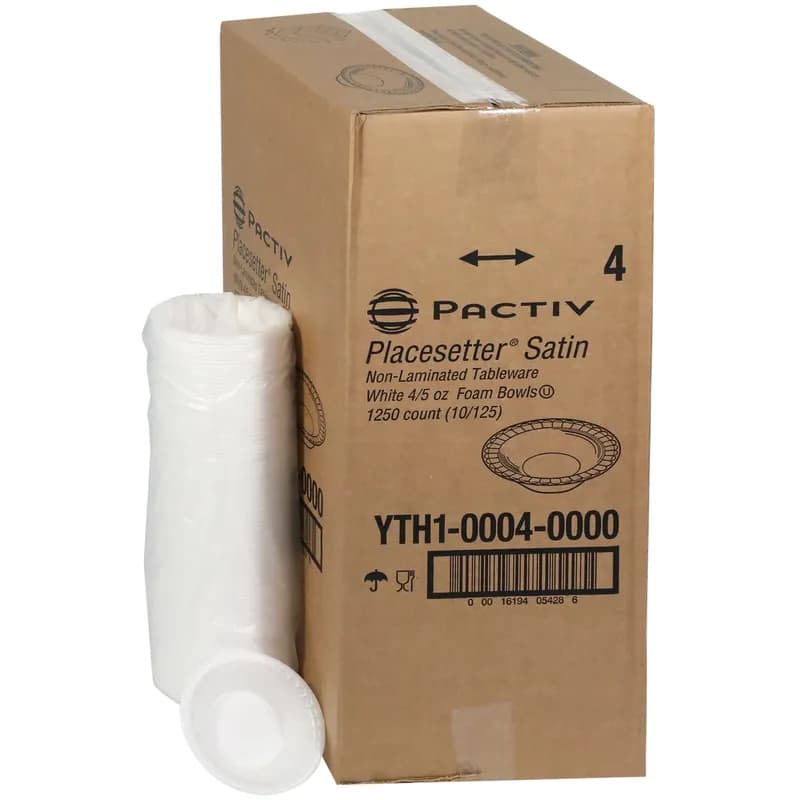 Bowl 4-5 OZ Polystyrene Foam White 1250/Case