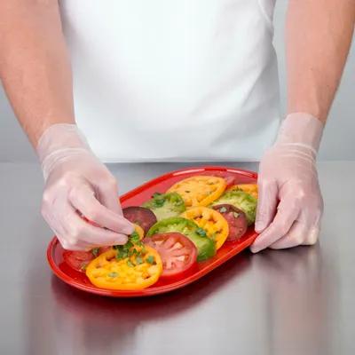 Food Service Gloves XL Clear Elastipolymer Disposable Stretch 200 Count/Pack 5 Packs/Case 1000 Count/Case