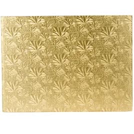 Cake Board 1/2 Size 18.75X13.75X0.25 IN Paperboard Gold Folding 12/Case