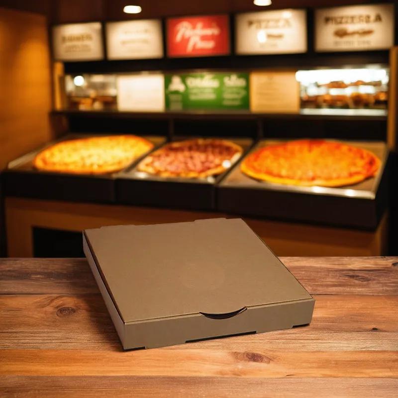 Pizza Box 12X12X12 IN Clay-Coated Kraft Board 100/Bundle