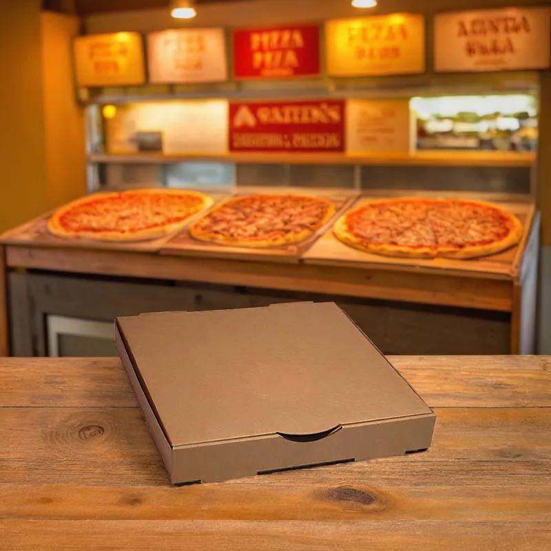 Pizza Box 12X12X12 IN Clay-Coated Kraft Board 100/Bundle