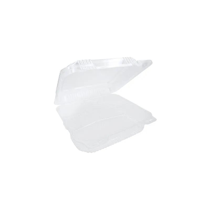 Bakery Hinged Container With Dome Lid 3 Compartment OPS Clear 250/Case