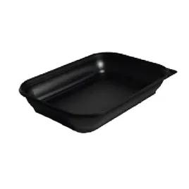 Thermosource Tooling Take-Out Container Base 6X8 IN PP Black Oblong 400/Case