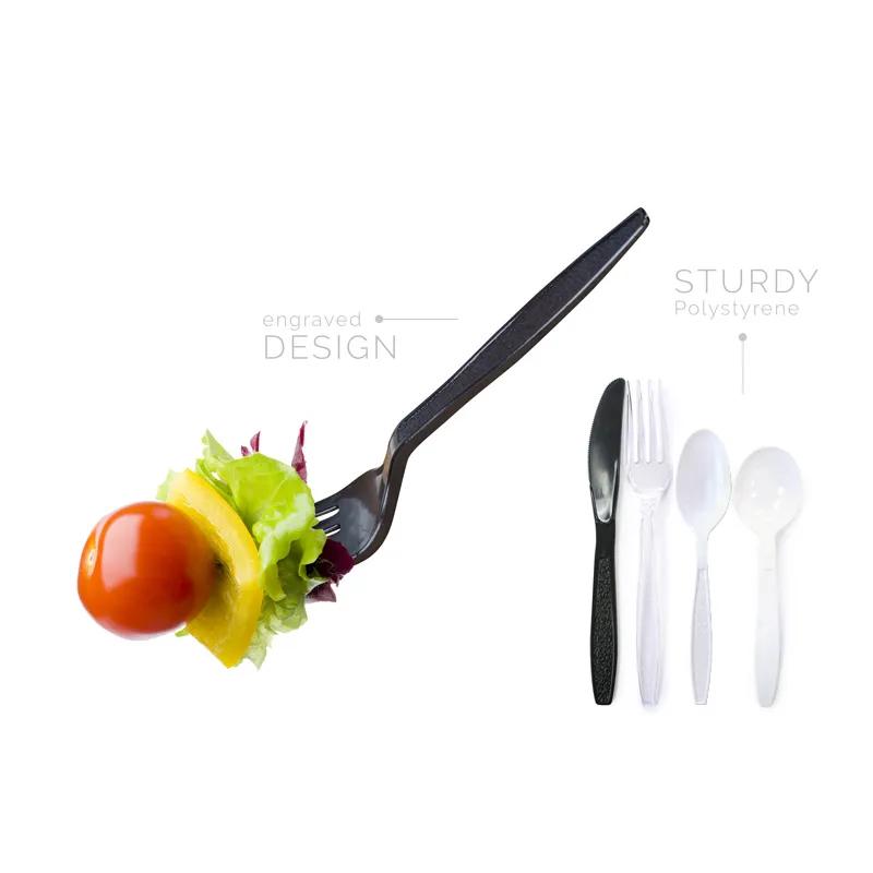 Teaspoon PS Black Extra Heavy Duty 1000/Case