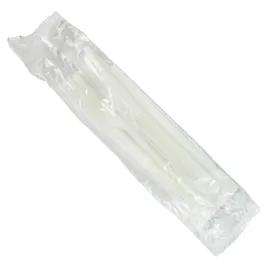 3PC Cutlery Kit PP White Heavy Duty Individually Wrapped With 13X17 Napkin,Fork,Knife 500/Case